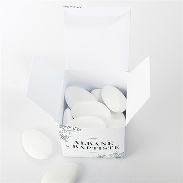 Boîte de dragées mariage sculpture - Intérieur de la boîte