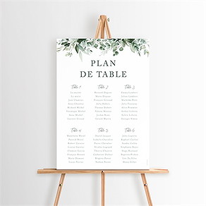 Plan de table mariage lyrisme