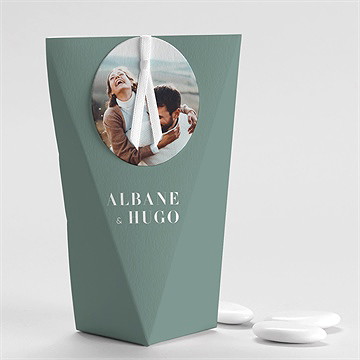 Boîte de dragées mariage annonce étui
