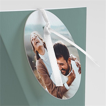 Boîte de dragées mariage annonce étui - Détail de la boîte