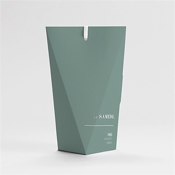 Boîte de dragées mariage annonce étui - Dos de la boîte