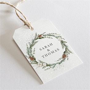 Etiquette mariage noël