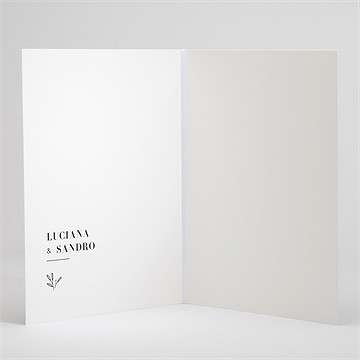 Livret de messe mariage terracotta initiales - Intérieur du livret