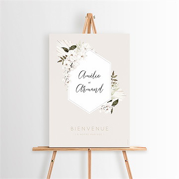 Panneau bienvenue orchidées