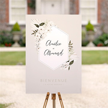 Panneau bienvenue orchidées - Mise en situation