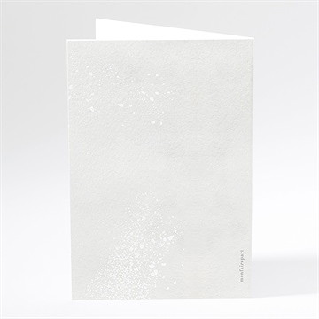 Menu mariage noël - Dos du menu