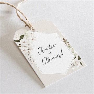 Etiquette mariage orchidées