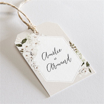 Etiquette mariage orchidées