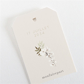 Etiquette mariage orchidées - Mise en situation