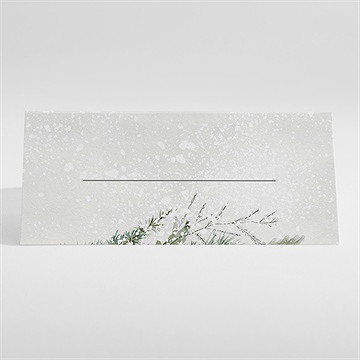 Marque-place mariage noël - Dos du marque-place