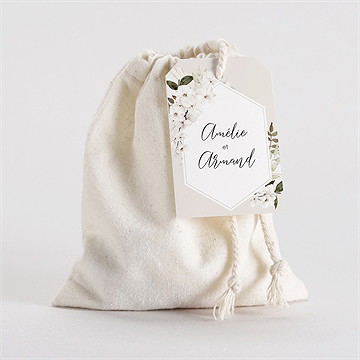 Pochon mariage  orchidées