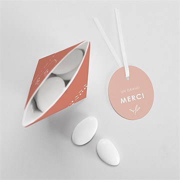 Boîte de dragées mariage beauté classique étui - Intérieur de la boîte