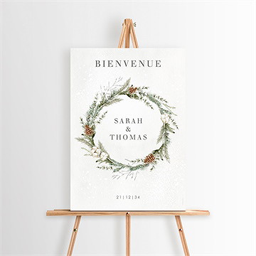 Panneau bienvenue noël