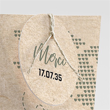 Boîte de dragées mariage billet d'avion étui - Détail de la boîte