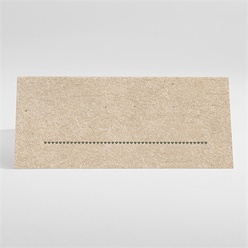 Marque-place mariage billet d'avion - Dos du marque-place