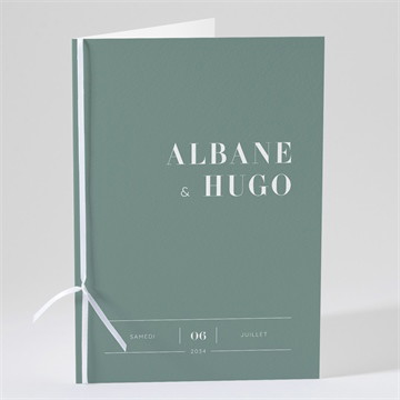 Livret de messe mariage annonce argent