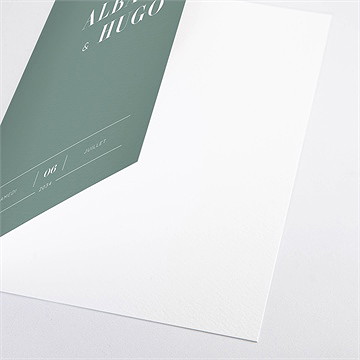 Livret de messe mariage annonce minimaliste - Détail du livret