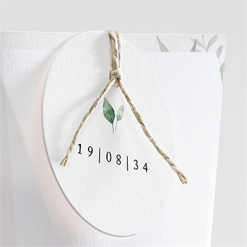 Boîte de dragées mariage emeraude étui - Détail de la boîte