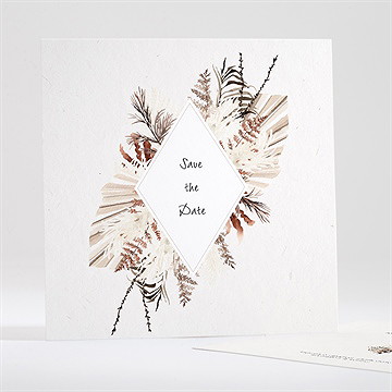 Save the Date mariage pampa