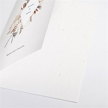 Livret de messe mariage pampa - Détail du livret