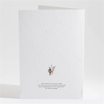 Livret de messe mariage pampa - Dos du livret