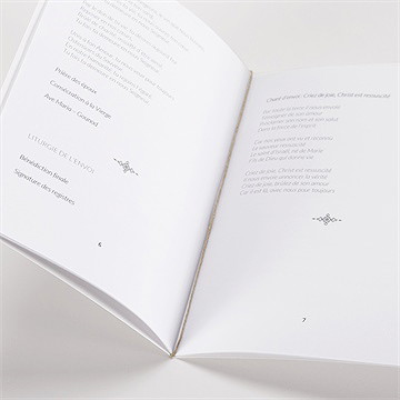 Livret de messe mariage pampa - Mise en situation