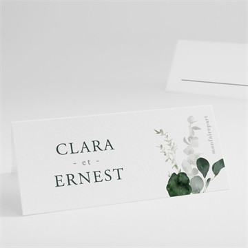 Marque-place mariage tendre murmure