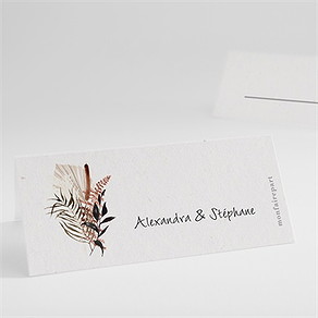 Marque-place mariage pampa