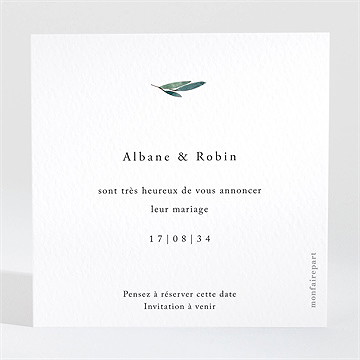 Save the Date mariage notre chemin - Dos de la carte
