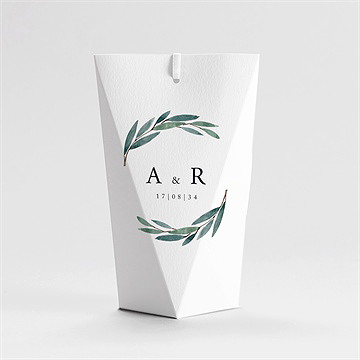 Boîte de dragées mariage notre chemin étui - Dos de la boîte