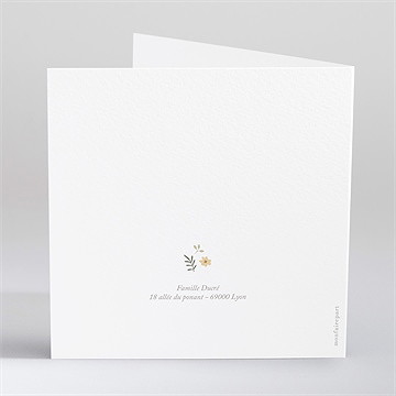 Faire-part naissance le nounours - Dos du faire-part