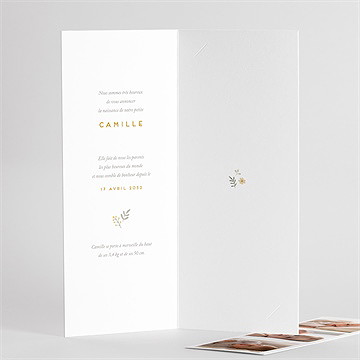 Faire-part naissance le nounours photomaton - Détail du faire-part