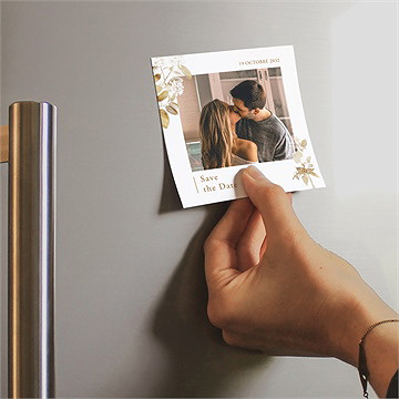 Save the Date mariage délicatesse végétale - Mise en situation