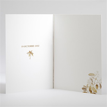 Livret de messe mariage délicatesse végétale - Intérieur du livret