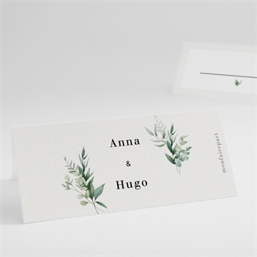 Marque-place mariage emeraude