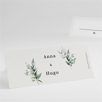 Marque-place mariage emeraude