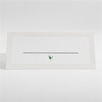 Marque-place mariage emeraude - Dos du marque-place