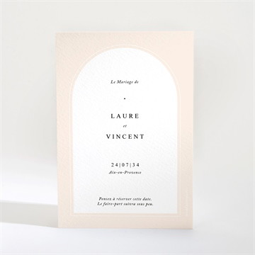 Save the Date mariage volupté argent