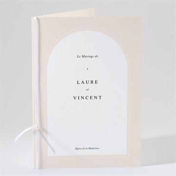 Livret de messe mariage volupté argent