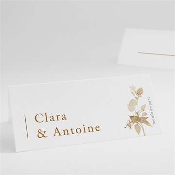 Marque-place mariage délicatesse végétale