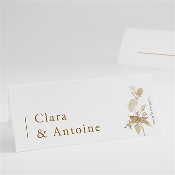 Marque-place mariage délicatesse végétale
