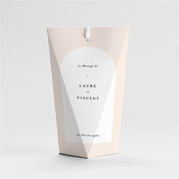 Boîte de dragées mariage volupté étui - Dos de la boîte