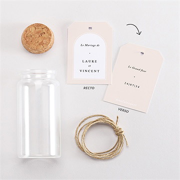 Mignonette mariage volupté étiquette - Vue d'ensemble