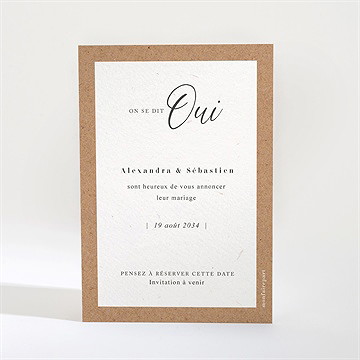 Save the Date mariage notre absolu - Dos de la carte