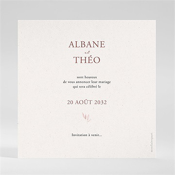 Save the Date mariage poésie boheme - Vue 2