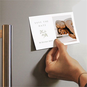 Save the Date mariage fleuri - Mise en situation