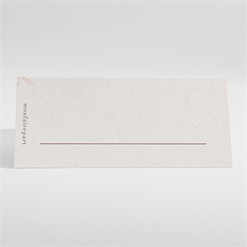 Marque-place mariage poésie boheme - Dos du marque-place