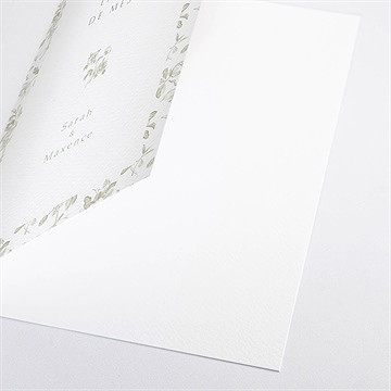 Livret de messe mariage fleuri - Détail du livret