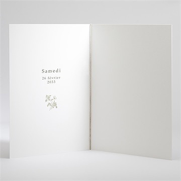 Livret de messe mariage fleuri - Intérieur du livret