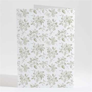 Livret de messe mariage fleuri - Dos du livret